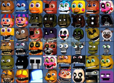 Foxy Fighters. . Fnaf world roster